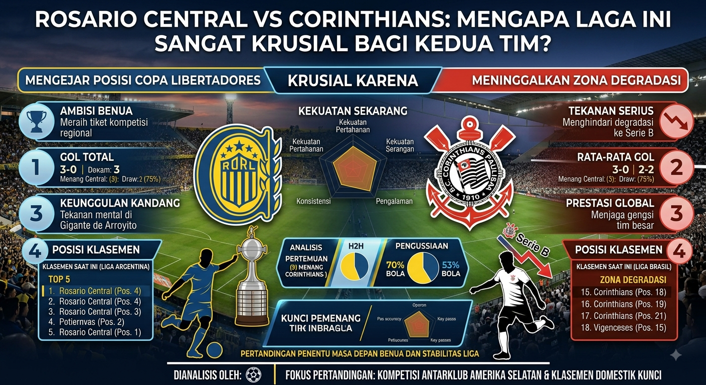 Rosario Central vs Corinthians: Mengapa Laga Ini Sangat Krusial Bagi Kedua Tim?