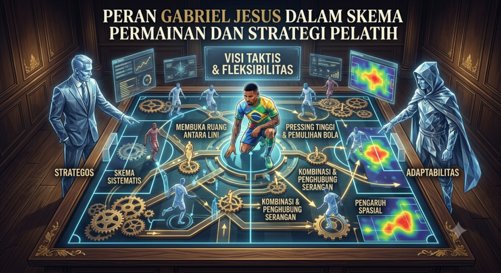 Peran Gabriel Jesus dalam Skema Permainan dan Strategi Pelatih