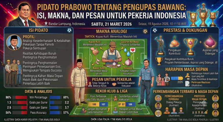 Pidato Prabowo tentang Pengupas Bawang: Isi, Makna, dan Pesan untuk Pekerja Indonesia