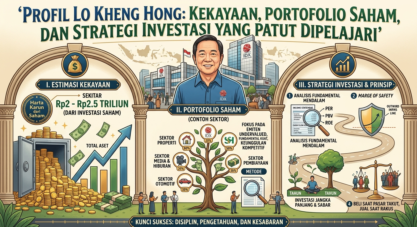 Profil Lo Kheng Hong: Kekayaan, Portofolio Saham, dan Strategi Investasi yang Patut Dipelajari