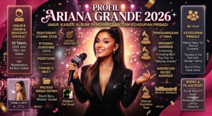 Profil Ariana Grande 2026: Umur, Karier, Album, Penghargaan, dan Kehidupan Pribadi