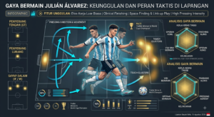 Gaya Bermain Julián Álvarez: Keunggulan dan Peran Taktis di Lapangan