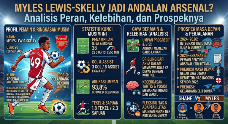 Myles Lewis-Skelly Jadi Andalan Arsenal? Analisis Peran, Kelebihan, dan Prospeknya
