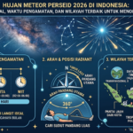 Hujan Meteor Perseid 2026 di Indonesia: Jadwal, Waktu Pengamatan, dan Wilayah Terbaik untuk Menonton