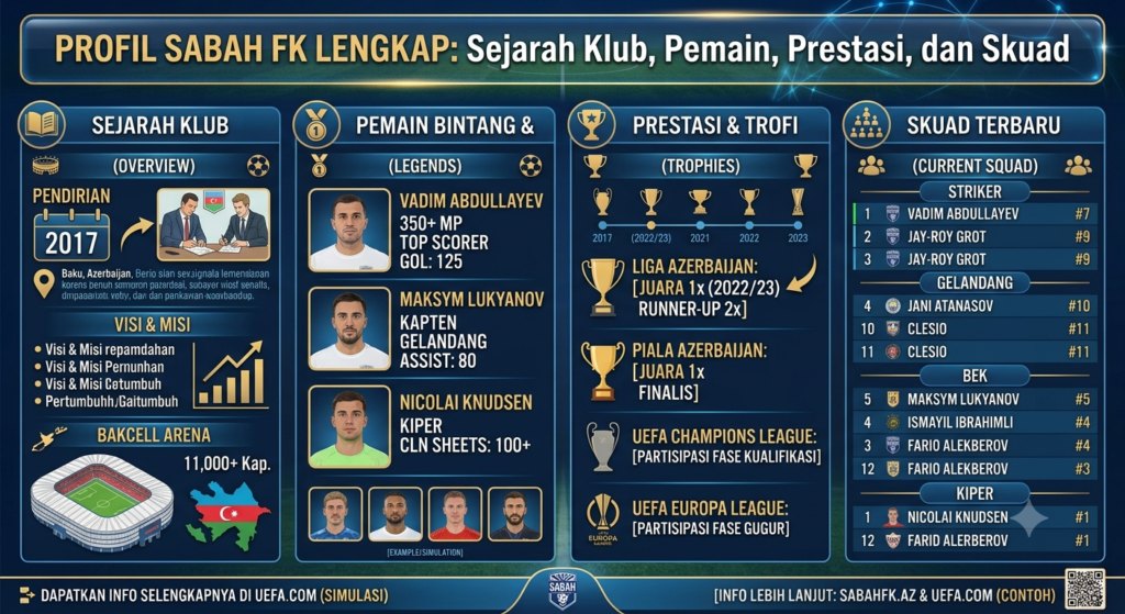 Profil Sabah FK Lengkap: Sejarah Klub, Pemain, Prestasi, dan Skuad