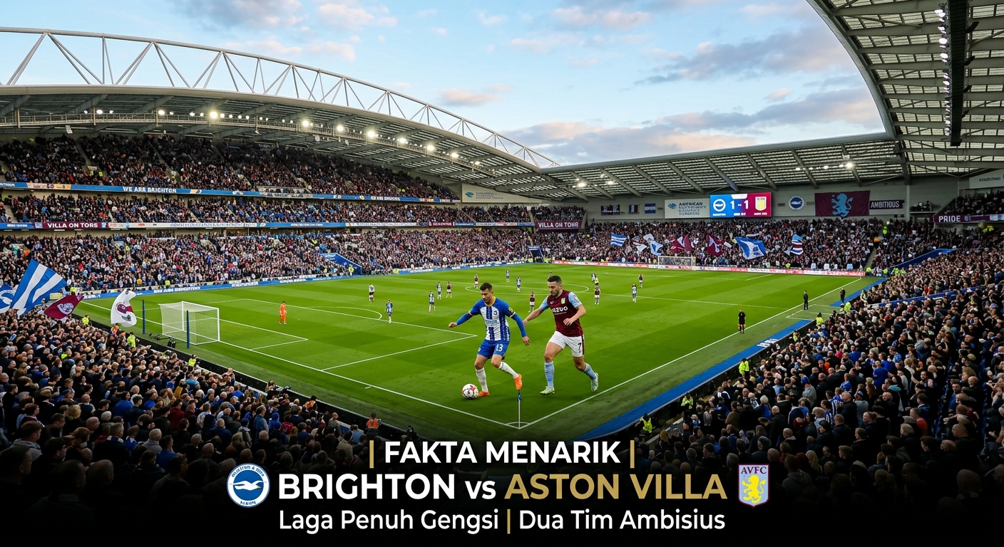 Fakta Menarik Brighton vs Aston Villa: Laga Penuh Gengsi Dua Tim Ambisius