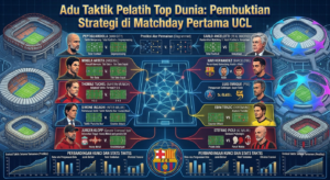 Adu Taktik Pelatih Top Dunia: Pembuktian Strategi di Matchday Pertama UCL
