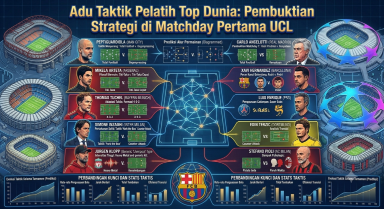 Adu Taktik Pelatih Top Dunia: Pembuktian Strategi di Matchday Pertama UCL