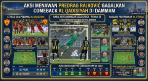 Aksi Menawan Predrag Rajković Gagalkan Comeback Al Qadisiyah di Dammam