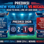 Prediksi New York City FC vs Necaxa: Head to Head, Line-up, dan Skor