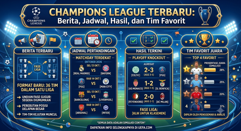 Champions League Terbaru: Berita, Jadwal, Hasil, dan Tim Favorit
