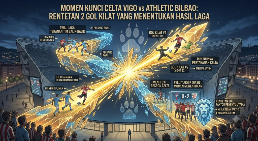 Momen Kunci Celta Vigo vs Athletic Bilbao: Rentetan 2 Gol Kilat yang Menentukan Hasil Laga