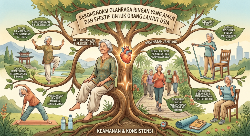 Rekomendasi Olahraga Ringan yang Aman dan Efektif untuk Orang Lanjut Usia