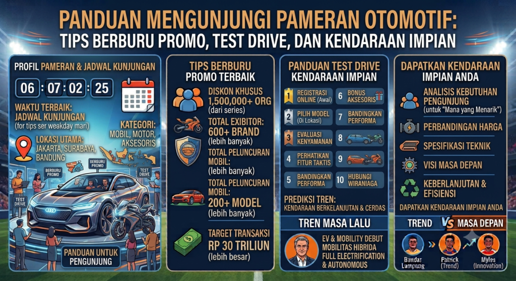 Panduan Mengunjungi Pameran Otomotif: Tips Berburu Promo, Test Drive, dan Kendaraan Impian