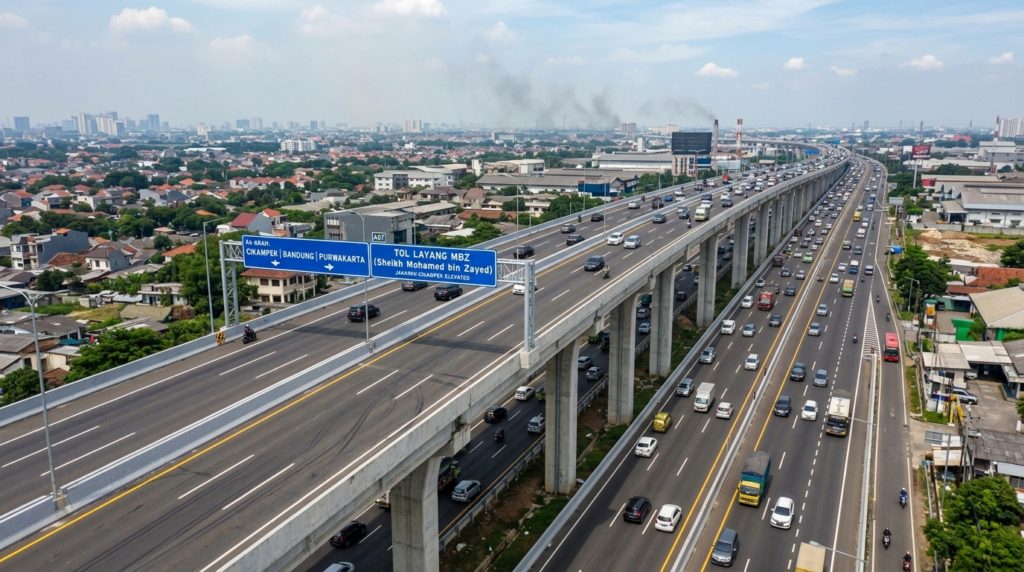 Sejarah Tol Layang MBZ: Dari Tol Jakarta-Cikampek Elevated hingga Pergantian Nama