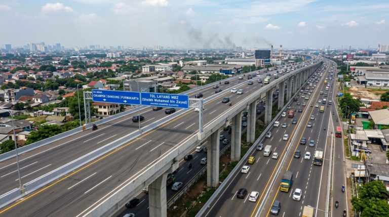 Sejarah Tol Layang MBZ: Dari Tol Jakarta-Cikampek Elevated hingga Pergantian Nama
