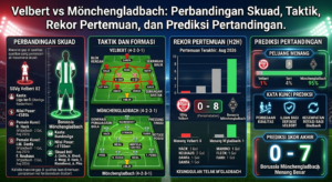 Velbert vs Mönchengladbach: Perbandingan Skuad, Taktik, Rekor Pertemuan, dan Prediksi Pertandingan