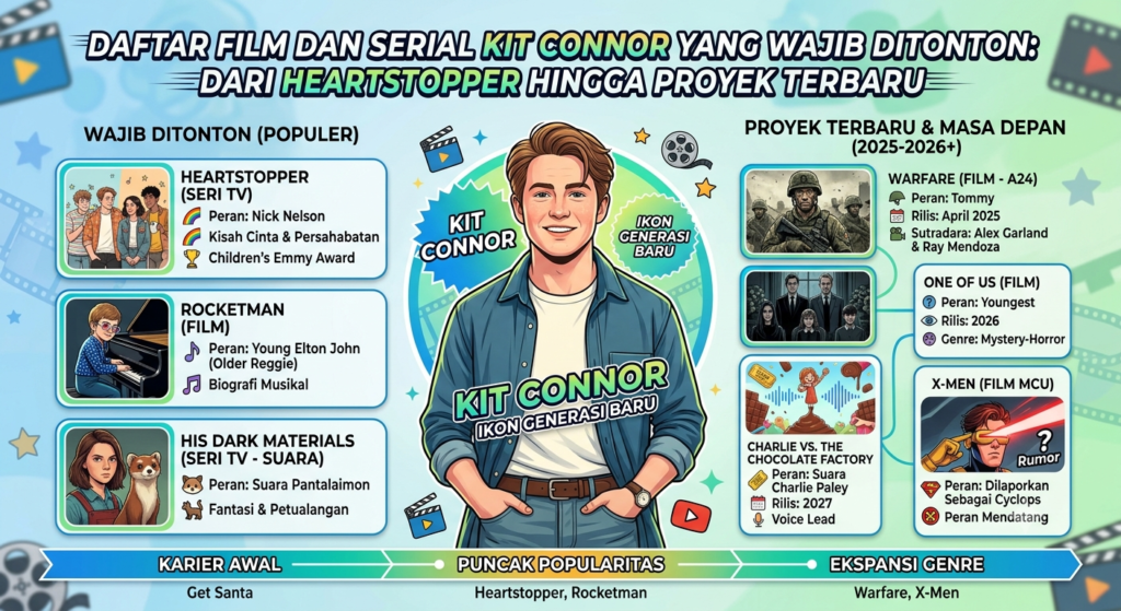 Daftar Film dan Serial Kit Connor yang Wajib Ditonton, dari Heartstopper hingga Proyek Terbaru