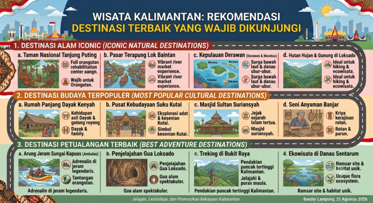 Wisata Kalimantan: Rekomendasi Destinasi Terbaik yang Wajib Dikunjungi