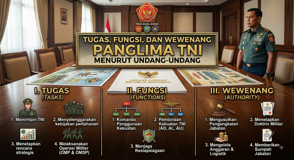 Tugas, Fungsi, dan Wewenang Panglima TNI Menurut Undang-Undang