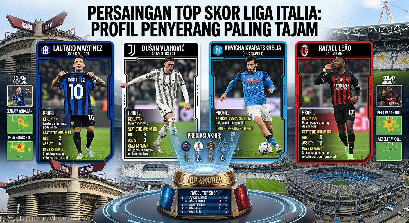 Persaingan Top Skor Liga Italia: Profil Penyerang Paling Tajam