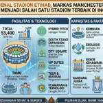 Mengenal Stadion Etihad, Markas Manchester City yang Menjadi Salah Satu Stadion Terbaik di Inggris
