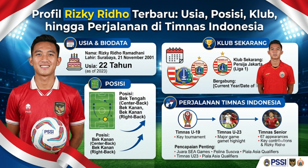 Profil Rizky Ridho Terbaru: Usia, Posisi, Klub, hingga Perjalanan di Timnas Indonesia