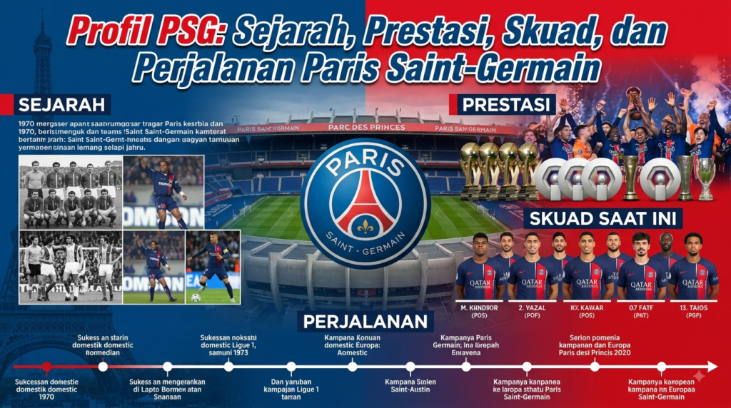 Profil PSG: Sejarah, Prestasi, Skuad, dan Perjalanan Paris Saint-Germain