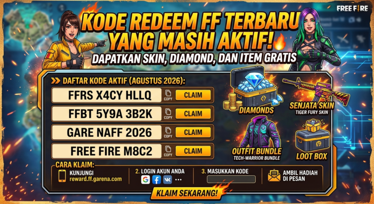 Kode Redeem FF Terbaru yang Masih Aktif: Dapatkan Skin, Diamond, dan Item Gratis