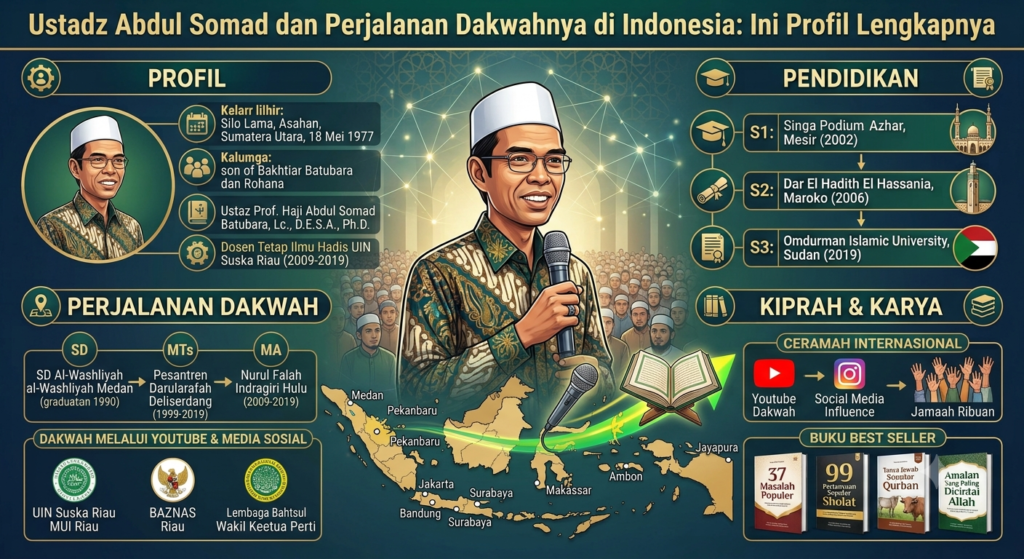 Ustadz Abdul Somad dan Perjalanan Dakwahnya di Indonesia, Ini Profil Lengkapnya