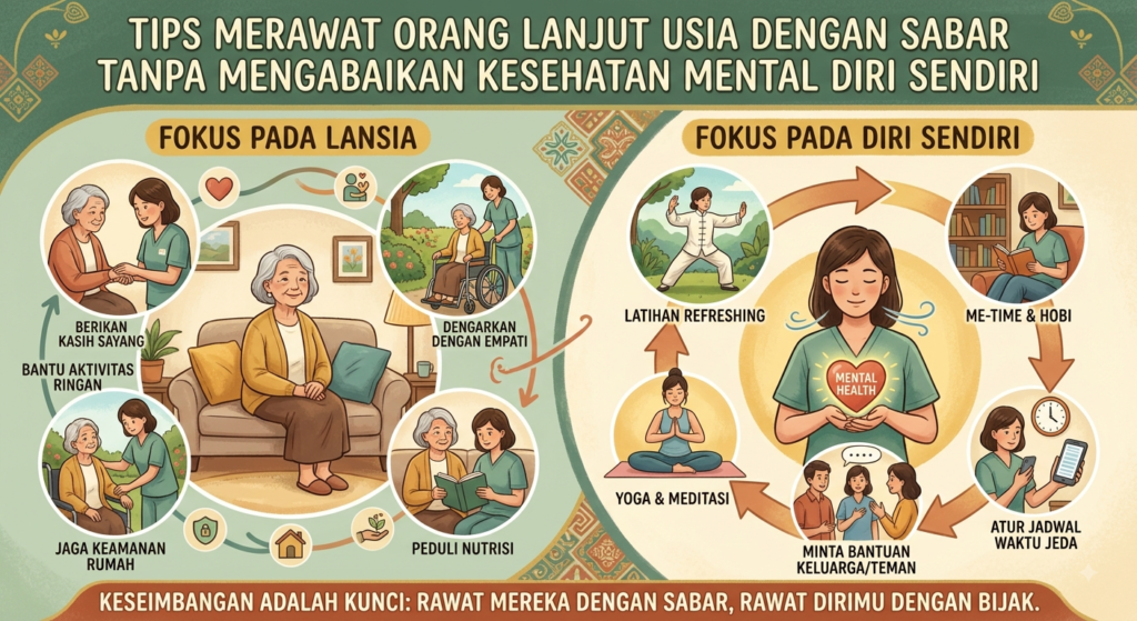 Tips Merawat Orang Lanjut Usia dengan Sabar Tanpa Mengabaikan Kesehatan Mental Diri Sendiri