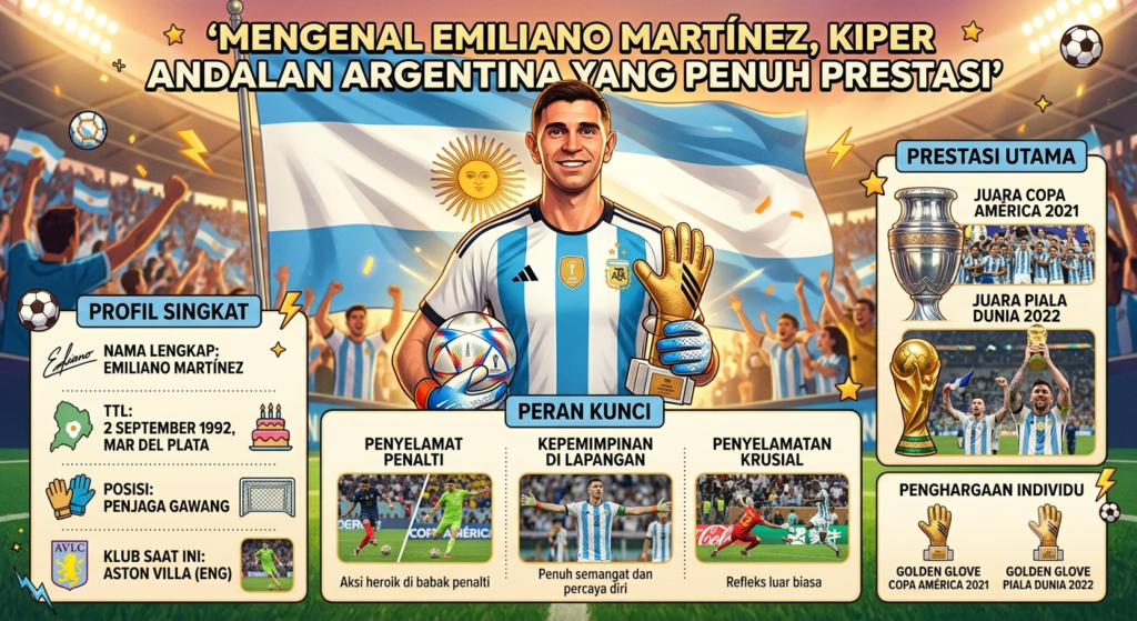 Mengenal Emiliano Martínez, Kiper Andalan Argentina yang Penuh Prestasi