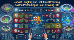 Jadwal Lengkap dan Link Live Streaming Nonton Pertandingan Hasil Drawing UCL