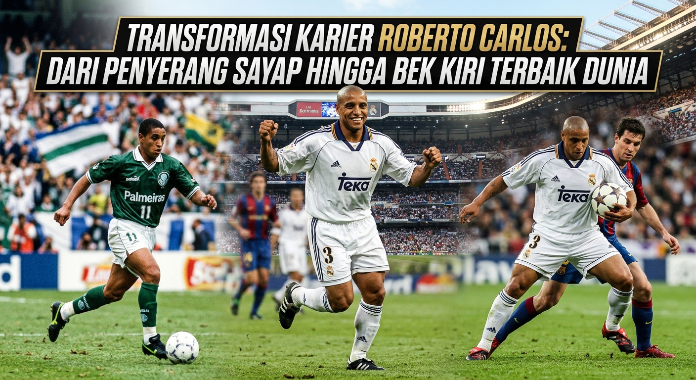 Transformasi Karier Roberto Carlos: Dari Penyerang Sayap hingga Bek Kiri Terbaik Dunia