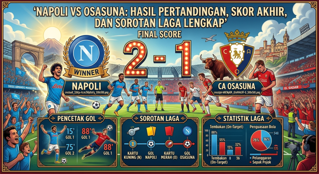Napoli vs Osasuna: Hasil Pertandingan, Skor Akhir, dan Sorotan Laga Lengkap