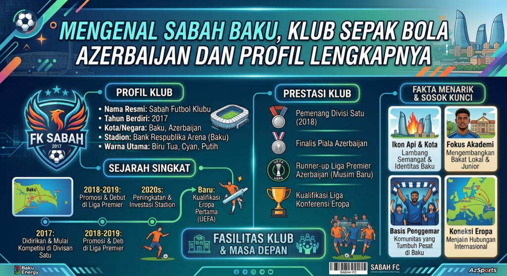 Mengenal Sabah Baku, Klub Sepak Bola Azerbaijan dan Profil Lengkapnya