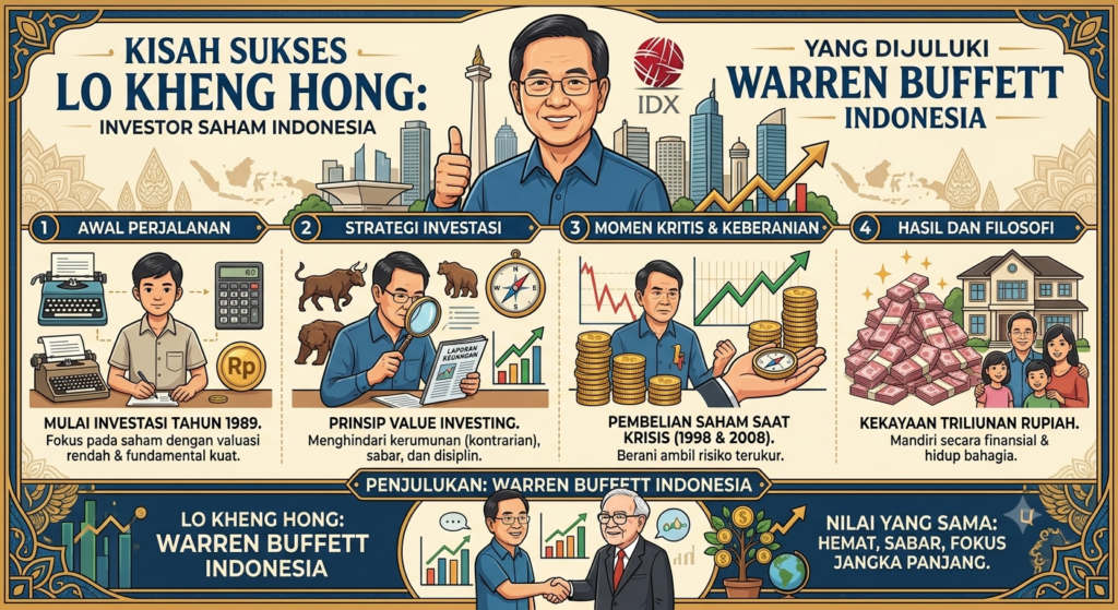 Kisah Sukses Lo Kheng Hong, Investor Saham Indonesia yang Dijuluki Warren Buffett Indonesia