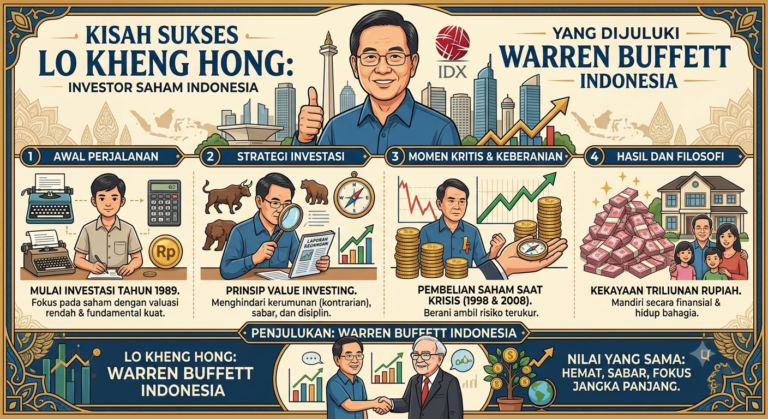 Kisah Sukses Lo Kheng Hong, Investor Saham Indonesia yang Dijuluki Warren Buffett Indonesia