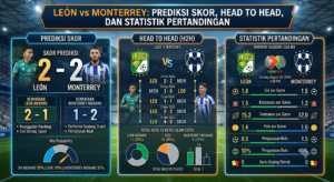 León vs Monterrey: Prediksi Skor, Head to Head, dan Statistik Pertandingan