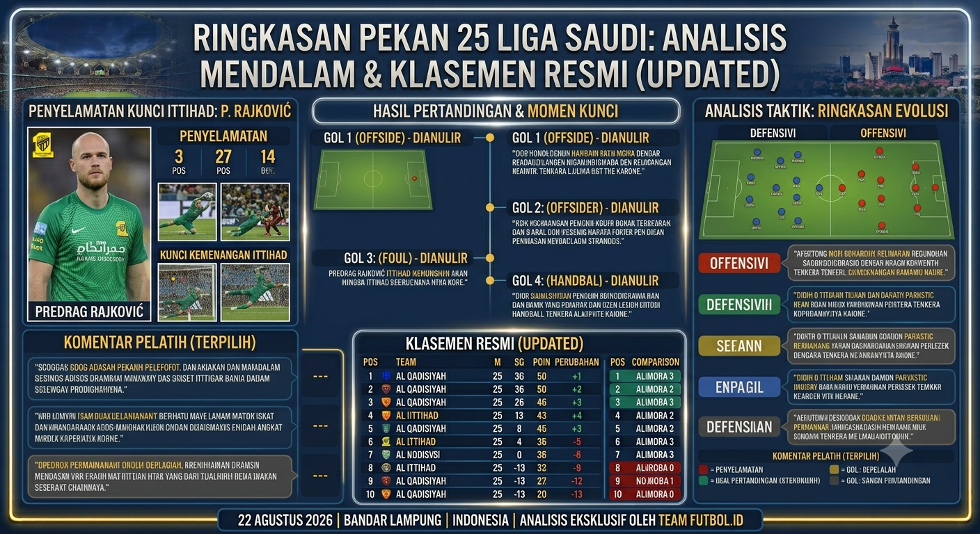 Drama VAR 4 Gol Dianulir: Al Ittihad Tumbangkan Al Qadisiyah Secara Dramatis
