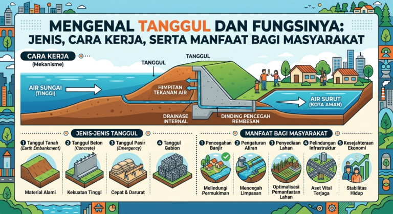 Mengenal Tanggul dan Fungsinya: Jenis, Cara Kerja, serta Manfaat bagi Masyarakat