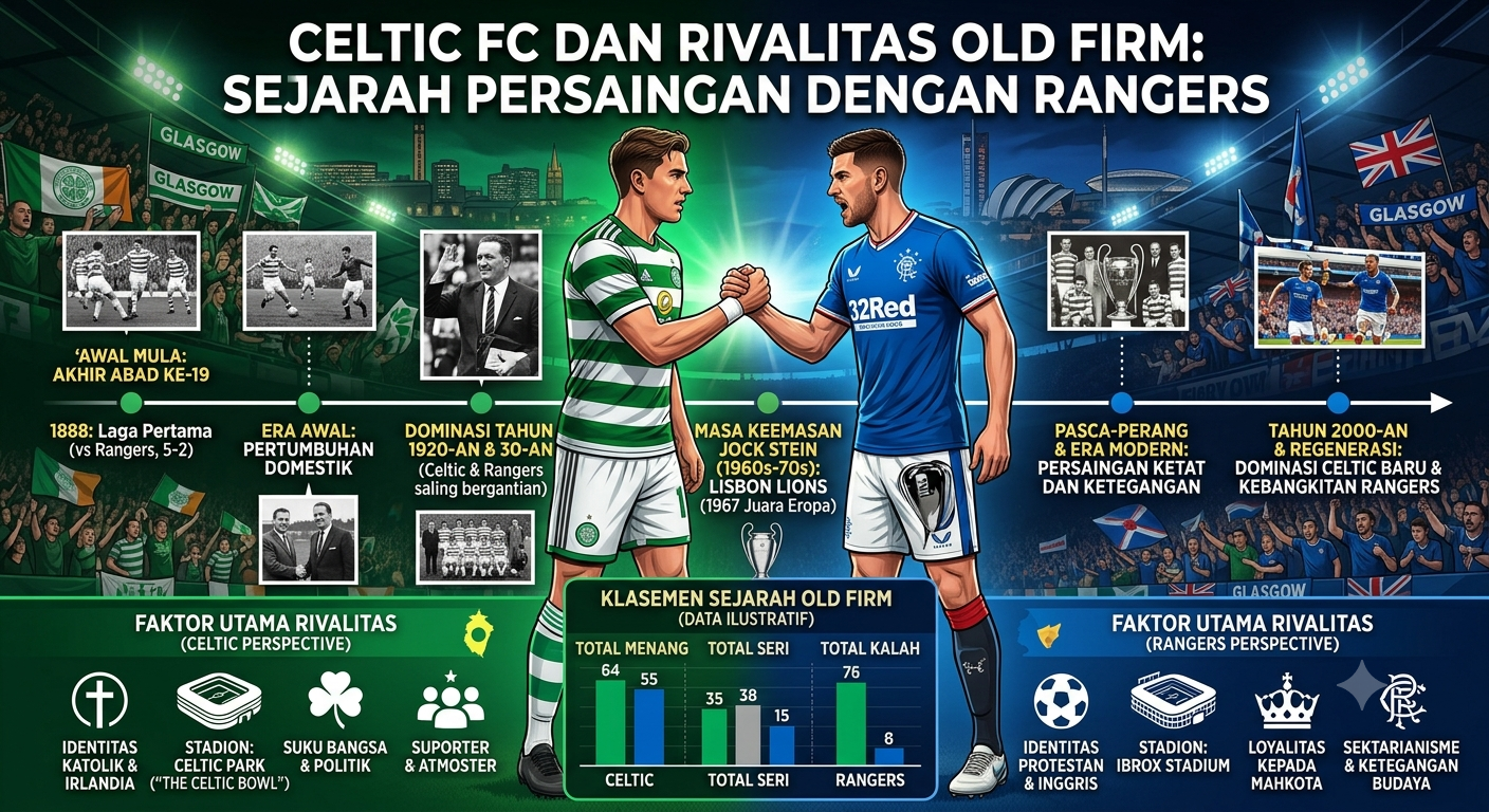 Celtic FC dan Rivalitas Old Firm: Sejarah Persaingan dengan Rangers