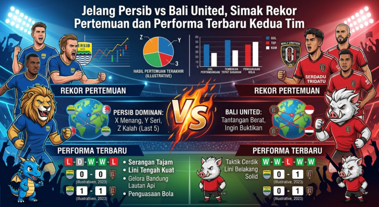 Jelang Persib vs Bali United, Simak Rekor Pertemuan dan Performa Terbaru Kedua Tim