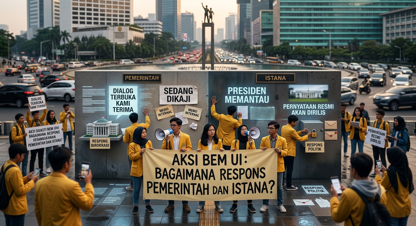 Aksi BEM UI di Bundaran HI: Bagaimana Respons Pemerintah dan Istana?