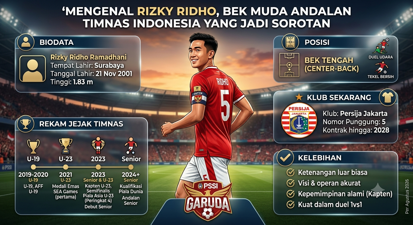 Mengenal Rizky Ridho, Bek Muda Andalan Timnas Indonesia yang Jadi Sorotan