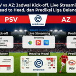 PSV vs AZ: Jadwal Kick-off, Live Streaming, Head to Head, dan Prediksi Liga Belanda