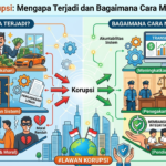 Tentang Korupsi: Mengapa Terjadi dan Bagaimana Cara Mengatasinya? Pendahuluan Pembahasan tentang korupsi selalu menjadi perhatian karena praktik ini berdampak langsung terhadap kehidupan masyarakat, perekonomian, dan pembangunan suatu negara. Korupsi tidak hanya mengakibatkan kerugian keuangan negara, tetapi juga melemahkan kepercayaan publik terhadap lembaga pemerintahan, menghambat investasi, dan memperburuk kualitas pelayanan publik. Di Indonesia maupun berbagai negara lain, korupsi masih menjadi tantangan yang memerlukan penanganan secara menyeluruh. Upaya pemberantasannya tidak cukup hanya melalui penegakan hukum, tetapi juga membutuhkan perubahan budaya, peningkatan integritas, serta sistem pengawasan yang lebih baik. Artikel ini akan membahas tentang korupsi, mulai dari pengertiannya, alasan mengapa korupsi terjadi, dampaknya terhadap masyarakat, hingga berbagai cara yang dapat dilakukan untuk mengatasinya. Apa Itu Korupsi? Korupsi adalah tindakan menyalahgunakan jabatan, kekuasaan, atau wewenang yang dimiliki seseorang untuk memperoleh keuntungan pribadi, kelompok, atau pihak tertentu dengan cara yang bertentangan dengan hukum dan etika. Praktik korupsi dapat terjadi di sektor pemerintahan maupun swasta. Bentuknya beragam, seperti suap, penggelapan dana, gratifikasi, penyalahgunaan anggaran, pemerasan, hingga manipulasi dalam pengadaan barang dan jasa. Korupsi sering kali dilakukan secara tersembunyi sehingga sulit dideteksi tanpa adanya sistem pengawasan yang efektif. Oleh karena itu, transparansi dan akuntabilitas menjadi unsur penting dalam pencegahan korupsi. Mengapa Korupsi Terjadi? Salah satu pertanyaan yang sering muncul dalam pembahasan tentang korupsi adalah mengapa praktik ini terus terjadi meskipun telah ada berbagai aturan hukum. Jawabannya tidak sederhana karena korupsi dipengaruhi oleh kombinasi faktor individu, organisasi, dan lingkungan. 1. Lemahnya Integritas Integritas merupakan landasan utama dalam menjalankan tugas dan tanggung jawab. Ketika seseorang lebih mengutamakan kepentingan pribadi daripada kepentingan umum, risiko melakukan korupsi menjadi lebih tinggi. 2. Penyalahgunaan Kekuasaan Korupsi sering terjadi ketika seseorang memiliki kewenangan besar tanpa pengawasan yang memadai. Kondisi ini membuka peluang untuk menyalahgunakan jabatan demi keuntungan pribadi. 3. Pengawasan yang Tidak Efektif Sistem pengawasan yang lemah membuat berbagai penyimpangan sulit terdeteksi sejak dini. Akibatnya, praktik korupsi dapat berlangsung dalam waktu yang lama. 4. Budaya Permisif Lingkungan yang menganggap pemberian hadiah, uang pelicin, atau fasilitas tertentu sebagai hal yang biasa dapat memicu berkembangnya perilaku koruptif. 5. Faktor Ekonomi Sebagian pelaku korupsi terdorong oleh keinginan memperoleh keuntungan finansial secara cepat. Namun, faktor ekonomi bukan satu-satunya penyebab karena banyak kasus juga dipengaruhi oleh keserakahan dan penyalahgunaan kekuasaan. 6. Penegakan Hukum yang Belum Memberikan Efek Jera Penegakan hukum yang konsisten dan adil sangat penting. Jika pelaku merasa peluang tertangkap kecil atau sanksi tidak memberikan efek jera, risiko terjadinya korupsi dapat meningkat. Bentuk-Bentuk Korupsi Memahami bentuk korupsi membantu masyarakat mengenali tindakan yang termasuk pelanggaran hukum maupun etika. Suap Suap dilakukan dengan memberikan uang, hadiah, atau fasilitas kepada pihak tertentu agar mengambil keputusan yang menguntungkan pemberi. Gratifikasi Gratifikasi merupakan pemberian yang diterima oleh pejabat atau penyelenggara negara terkait jabatannya. Dalam kondisi tertentu, gratifikasi dapat dikategorikan sebagai tindak pidana korupsi. Penggelapan Dana Penggelapan terjadi ketika seseorang menggunakan dana atau aset yang dipercayakan kepadanya untuk kepentingan pribadi. Penyalahgunaan Wewenang Jabatan atau kekuasaan dimanfaatkan untuk memperoleh keuntungan yang tidak sesuai dengan ketentuan hukum. Pemerasan Seseorang memanfaatkan kedudukannya untuk meminta uang atau keuntungan tertentu dari pihak lain. Dampak Korupsi Korupsi memberikan dampak yang luas terhadap berbagai aspek kehidupan. Kerugian Keuangan Negara Dana yang seharusnya digunakan untuk pembangunan infrastruktur, pendidikan, kesehatan, dan pelayanan masyarakat menjadi berkurang akibat penyalahgunaan. Menurunnya Kualitas Pelayanan Publik Korupsi dapat menyebabkan layanan publik menjadi lambat, tidak efisien, dan tidak merata karena anggaran tidak digunakan sebagaimana mestinya. Menghambat Pertumbuhan Ekonomi Praktik korupsi meningkatkan biaya investasi, mengurangi daya saing, dan menciptakan ketidakpastian bagi dunia usaha. Meningkatkan Ketimpangan Sosial Korupsi memperburuk distribusi sumber daya sehingga manfaat pembangunan tidak dirasakan secara merata oleh masyarakat. Menurunkan Kepercayaan Publik Kepercayaan masyarakat terhadap pemerintah dan lembaga negara dapat menurun apabila praktik korupsi terus terjadi. Bagaimana Cara Mengatasi Korupsi? Mengatasi korupsi memerlukan pendekatan yang komprehensif. Tidak ada satu solusi yang mampu menghilangkan korupsi secara instan, tetapi berbagai langkah berikut dapat membantu mengurangi risikonya. Memperkuat Pendidikan Antikorupsi Pendidikan mengenai kejujuran, tanggung jawab, dan integritas perlu diberikan sejak usia dini agar menjadi bagian dari karakter setiap individu. Meningkatkan Transparansi Keterbukaan informasi mengenai penggunaan anggaran, proses pengadaan, dan pengambilan keputusan membantu meningkatkan akuntabilitas. Memperkuat Pengawasan Pengawasan internal maupun eksternal harus dilakukan secara berkelanjutan agar potensi penyimpangan dapat segera diketahui. Memanfaatkan Teknologi Digital Pelayanan publik berbasis digital membantu mengurangi interaksi langsung yang berpotensi memunculkan praktik suap atau pungutan yang tidak sesuai aturan. Penegakan Hukum yang Konsisten Proses hukum yang profesional, transparan, dan konsisten menjadi salah satu faktor penting dalam memberikan efek jera kepada pelaku. Mendorong Partisipasi Masyarakat Masyarakat memiliki peran penting dalam mengawasi penggunaan anggaran publik, menyampaikan laporan dugaan penyimpangan melalui mekanisme yang tersedia, dan mendukung budaya antikorupsi. Peran Masyarakat dalam Mencegah Korupsi Pemberantasan korupsi bukan hanya tanggung jawab pemerintah atau aparat penegak hukum. Masyarakat juga dapat berkontribusi melalui berbagai tindakan sederhana namun bermakna, seperti: Menolak memberikan atau menerima suap. Menggunakan layanan publik sesuai prosedur yang berlaku. Mendukung transparansi dalam organisasi atau lingkungan kerja. Mengelola keuangan organisasi secara terbuka dan dapat dipertanggungjawabkan. Menanamkan nilai kejujuran dalam keluarga dan lingkungan sekitar. Semakin banyak individu yang menjunjung tinggi integritas, semakin kuat budaya antikorupsi dalam masyarakat. Tantangan dalam Pemberantasan Korupsi Meskipun berbagai upaya telah dilakukan, pemberantasan korupsi masih menghadapi sejumlah tantangan. Modus operandi yang semakin kompleks, perkembangan teknologi, lemahnya pengawasan di beberapa sektor, serta rendahnya kesadaran sebagian pihak menjadi hambatan yang perlu diatasi. Karena itu, strategi pemberantasan korupsi harus terus diperbarui dengan memperkuat sistem pengendalian, meningkatkan kapasitas aparat, memanfaatkan teknologi informasi, dan memperluas edukasi kepada masyarakat. Kesimpulan Memahami tentang korupsi merupakan langkah penting dalam membangun masyarakat yang lebih sadar akan pentingnya integritas dan tata kelola yang baik. Korupsi terjadi karena berbagai faktor, mulai dari lemahnya integritas, penyalahgunaan kekuasaan, pengawasan yang tidak efektif, budaya permisif, hingga motivasi ekonomi dan kesempatan yang muncul akibat lemahnya sistem pengendalian. Untuk mengatasinya diperlukan pendekatan yang menyeluruh melalui pendidikan antikorupsi, transparansi, pengawasan yang kuat, pemanfaatan teknologi, penegakan hukum yang konsisten, serta partisipasi aktif masyarakat. Dengan kerja sama antara pemerintah, dunia usaha, lembaga pendidikan, media, dan masyarakat, upaya pencegahan serta pemberantasan korupsi dapat semakin efektif dan mendukung terciptanya pemerintahan yang bersih, pelayanan publik yang berkualitas, serta pembangunan yang berkelanjutan.