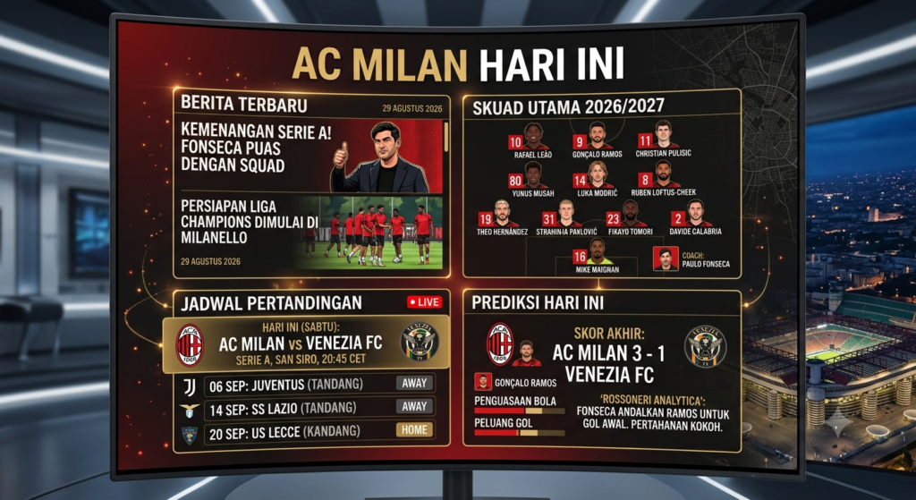 AC Milan Hari Ini: Berita Terbaru, Skuad, Jadwal Pertandingan, dan Prediksi