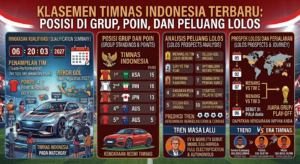 Klasemen Timnas Indonesia Terbaru: Posisi di Grup, Poin, dan Peluang Lolos