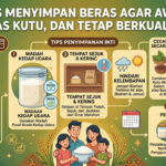 Tips Menyimpan Beras Agar Awet, Bebas Kutu, dan Tetap Berkualitas